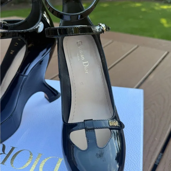 Dior Black Patent Leather Heels37 (7)